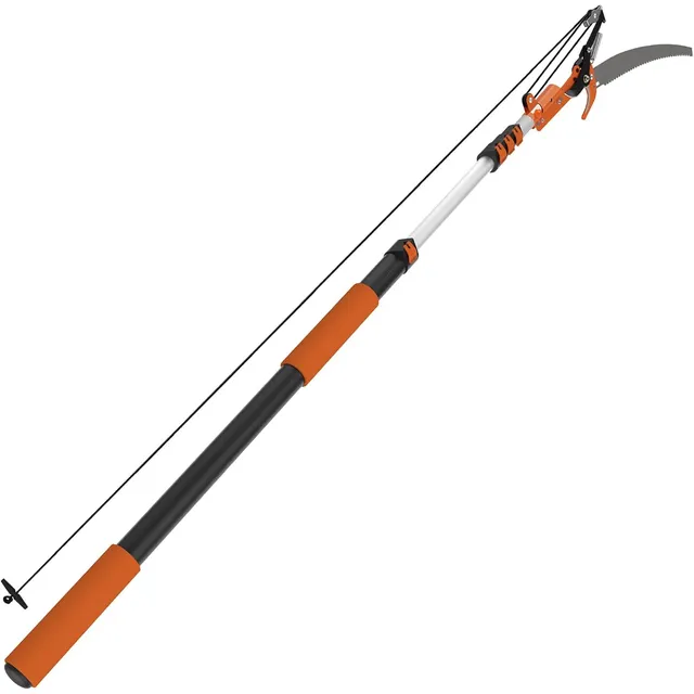 SISUPASSIE Telescopic Tree Pruner & Pole Saw – 30 ft pole