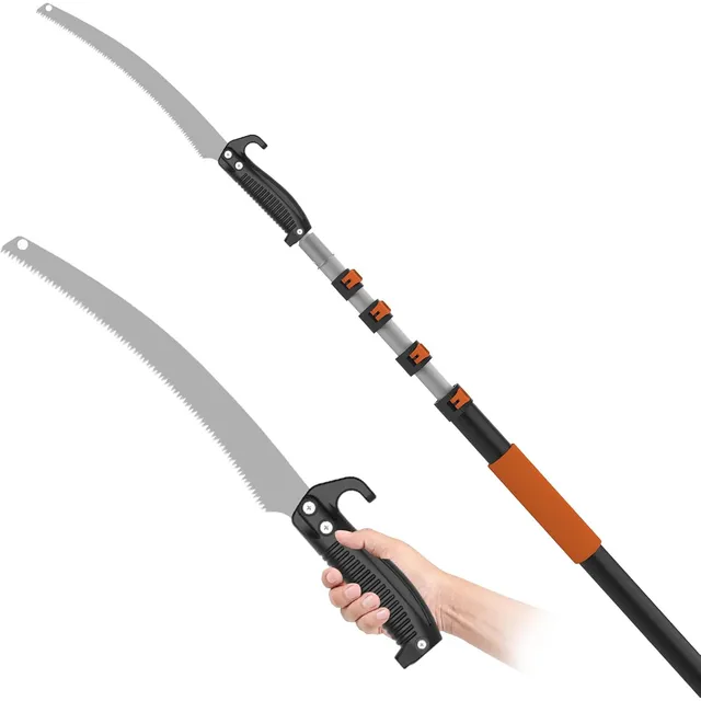 SISUPASSIE Telescopic Pole Saw – 3.6 m pole