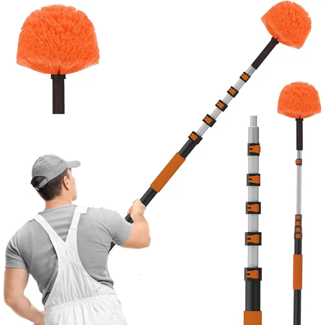 SISUPASSIE Cobweb Duster with Extension Pole – 7.2 m pole