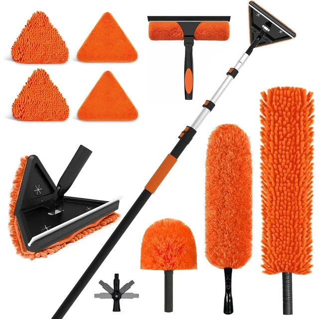 SISUPASSIE Duster & Wall Cleaner Kit – 20 ft pole