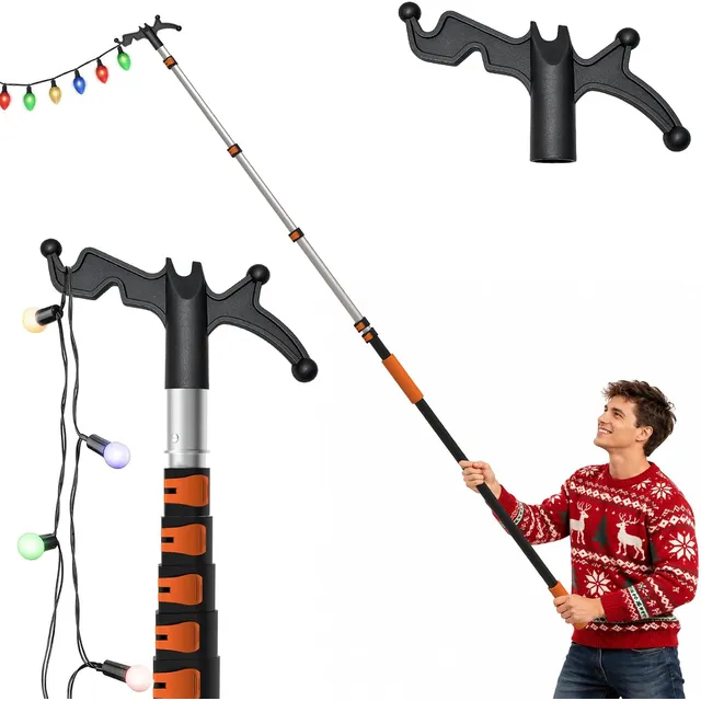 SISUPASSIE Christmas Light Hanging Pole – 24 ft pole